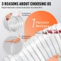 Dust Collection Hose, 2.5" x 10', Thickened PVC Material Puncture-Resistant Flexible Clear Hose with Carbon Steel Wire Coil 4 x 