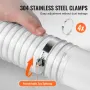 2.5 '' x 10 'støvopsamlingsslange fortykket PVC fleksibel klar
