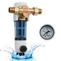 Spin Down-filter, 40 mikron hele husets sedimentfilter til brøndvand, 3/4 "G-M + 1" G-M + 3/4 "G-F, 4 T/H High Flow Rate, for