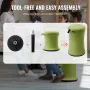 Wobble Chair, Height-Adjustable (19.3-25") Wobble Chair with Fabric Cover, Flexible Seating Wobble Stool Made of Iron & Sponge, 