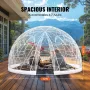 365.8 cm Dome Bubble Tent Outdoor House Camping Shelter w/ Transparent Window