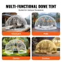 12FT Dome Bubble Telt Udendørs Hus Camping Shelter med