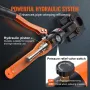 Copper Tube Fittings Hydraulic Pipe Crimping Tool, Pressing Plier with V12, V15, V18, V22, V28 Quick Change Jaws, 360° Rotatable