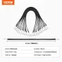 50 Piece Flat Bungee Cord, 19.8 mm Heavy Duty Bungee Straps with Steel S-Hooks, 31" Elastic Bungee Rope for Cargo, Tarps, Trucks
