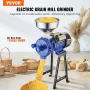 Electric Grain Mill Grinder, 3000W Spice Grinders, Commercial Corn Mill with Funnel, Thickness Adjustable Powder Machine, Heavy 