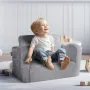 Kids Couch, Toddler Chairs Comfy, 2-in-1 Toddler Couch Sofa Bed Fold Out, Convertible Sofa to Lounger, Kids Chair Seat Playroom 