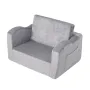Kids Couch, Toddler Chairs Comfy, 2-in-1 Toddler Couch Sofa Bed Fold Out, Convertible Sofa to Lounger, Kids Chair Seat Playroom 
