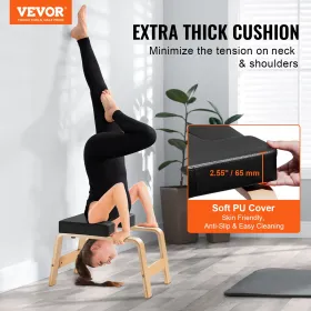 Yoga headstand bænk inversion formand træning træning fitness