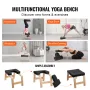 Yoga Headstand Bench, 300 lbs Capacity Yoga Inversion Chair for Family Gym, Headstand Trainer with Wood Frame & PU Pad, Stand Yo