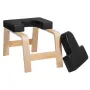 Yoga Headstand Bench, 300 lbs Capacity Yoga Inversion Chair for Family Gym, Headstand Trainer with Wood Frame & PU Pad, Stand Yo