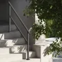 Handrails for Outdoor Steps, 4-5 Step Stair Hand Rail Kit, Transitional Carbon Steel Railings with Installation Kit, Stair Rails