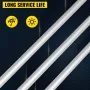 Advertising Flag Pole, 30 x Feather Flag Bundles with Ground Spike, 16 ft Windless Flag Pole Sets with Ground Mounting Stake, 6p