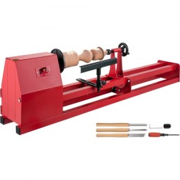 Benchtop Wood Turning Lathe 14" Ã— 40" 375W 4-Speed Home Workshop Machine