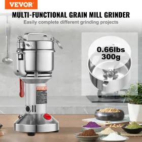300 g kommerciel krydderi -grinder elektrisk kornmølle grinder