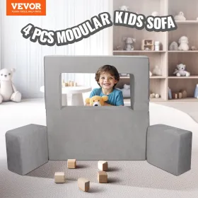 Modulære børn spiller sofa 4stk DIY kreativt børneafsnit sofa