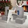 Kids Couch, 4Pcs Modular Kids Play Couch, Toddler Couch Sofa Bed, Kids Chair Seat Playroom Furniture, Child Sectional Sofa with 