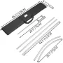 Advertising Flag Pole, 30 x Feather Flag Bundles with Ground Spike, 16 ft Windless Flag Pole Sets with Ground Mounting Stake, 6p