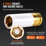 Lug Nut Impact Socket Set, 1/2 inch Drive Metric 6-Point Deep Socket Set, 7 Total Lug Nut Sizes 17/19/21/22/23/24/27mm, CR-MO St