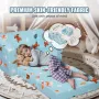 Kids Couch, 2-in-1 Toddler Chairs Comfy, Toddler Couch Sofa Bed Fold Out, Convertible Sofa to Lounger, Kids Chair Seat Playroom 