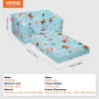 Kids Couch, 2-in-1 Toddler Chairs Comfy, Toddler Couch Sofa Bed Fold Out, Convertible Sofa to Lounger, Kids Chair Seat Playroom 