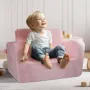 Kids Couch, 2-in-1 Toddler Chairs Comfy, Toddler Couch Sofa Bed Fold Out, Convertible Sofa to Lounger, Kids Chair Seat Playroom 