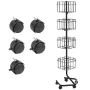 Brochure Display Rack, 4-Tier 32 Pockets Rotating Magazine Literature Display Stand for Postcards, 360° Spinning Greeting Cards 