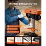 203.2mm/8-inch Benchtop Drill Press, 500W Induction Motor, Tabletop Drilling Machine with 550 / 950 / 1450 / 1950 / 2500 RPM Adj