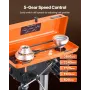 203.2mm/8-inch Benchtop Drill Press, 500W Induction Motor, Tabletop Drilling Machine with 550 / 950 / 1450 / 1950 / 2500 RPM Adj