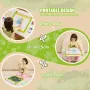 3-i-1 bordplade Kids Art-staffeli dobbeltsidet magnetisk tavle