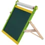 Tabletop Art Easel for Kids, 3-in-1 Wooden Double-Sided Kid's Art Easel with Magnetic Whiteboard, Chalkboard, Paper Roll, Foldab