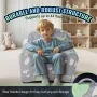 Toddler stol glød i den mørke plys baby stol legerum møbler grå