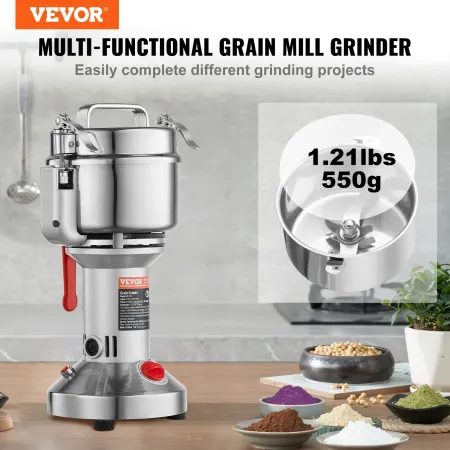 550 g kommerciel krydderi -grinder elektrisk kornmølle grinder
