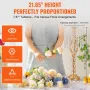 2PCS 55cm/21.65” Tall Crystal Wedding Flower Stand, Metal Wedding Centerpiece Vase, Gold Flower Holders Floral Display Rack for 