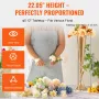2PCS 56cm/22.05” Tall Wedding Flower Vase, Metal Wedding Trumpet Centerpiece, Gold Floral Stand Display Rack for Tables Wedding 