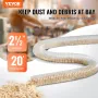 2.5 '' x 20 'støvopsamlingsslange fortykket PVC fleksibel klar