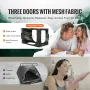 3 Doors Bed Tent Breathable Tent 70% Blackout with 0.37 in Fiber Poles 1900x1370x1190mm
