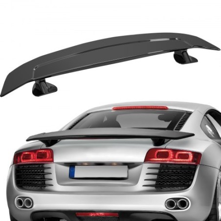 GT Wing Car Spoiler, 46,3 tommer Universal Spoiler, kompatibel med de fleste sedans og kuponer, ABS -materiale med høj styrke,
