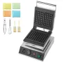 Commercial Waffle Maker, 2PCS Rectangle Waffle Baker Machine, 2000W Non-Stick Stainless Steel Belgian Waffle Iron with Temp and 