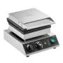 Commercial Waffle Maker, 2PCS Rectangle Waffle Baker Machine, 2000W Non-Stick Stainless Steel Belgian Waffle Iron with Temp and 