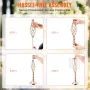 10PCS 55cm/21.65” Tall Crystal Wedding Flower Stand, Metal Wedding Centerpiece Vase, Gold Flower Holders Floral Display Rack for