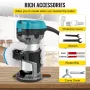 Routerværktøj, 710W træ router, router til træbearbejdning m/ 3