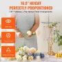 20PCS 43cm/16.9” Tall Crystal Wedding Flower Stand, Metal Wedding Centerpiece Vase, Gold Flower Holders Floral Display Rack for 