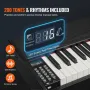 Weighted Digital Piano, 88 Key Fully Weighted Keys, Electric Piano Dual Keyboard & Speakers Simple Cabinet Bracket with Headphon