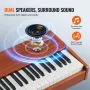 Weighted Digital Piano, 88 Key Fully Weighted Keys, Electric Piano Dual Keyboard & Speakers Four Legged Piano Stand with Headpho