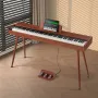 Weighted Digital Piano, 88 Key Fully Weighted Keys, Electric Piano Dual Keyboard & Speakers Four Legged Piano Stand with Headpho