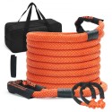 7/8 "X 30 'Kinetic Recovery Tow Rope 30580 lbs, kraftig off road snatch rem med 2 bløde fjeder (41750 lbs) ekstrem pligt