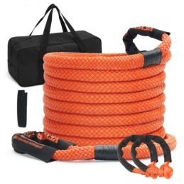 7/8 "X 30 'Kinetic Recovery Tow Rope 30580 lbs, kraftig off road snatch rem med 2 bløde fjeder (41750 lbs) ekstrem pligt
