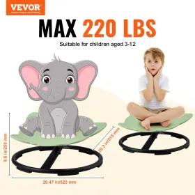 Elephant Kids Spinning Stol 220 lbs Sensorisk drejestol sæde
