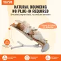 Baby Bouncer, Folding Bouncer Seat for Babies 0-9 Months, Newborn Bouncer Chair with 2 Reclining Angles & 3-Point Harness, Porta