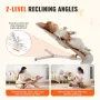 Baby Bouncer, Folding Bouncer Seat for Babies 0-9 Months, Newborn Bouncer Chair with 2 Reclining Angles & 3-Point Harness, Porta